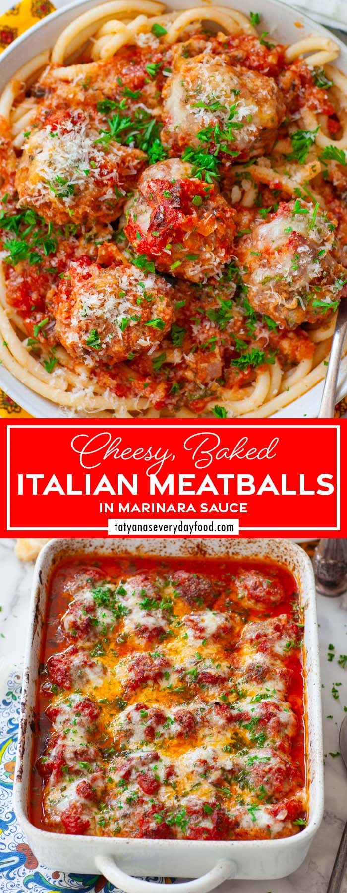 Baked Italian-Style Meatballs in Spiced Tomato Sauce