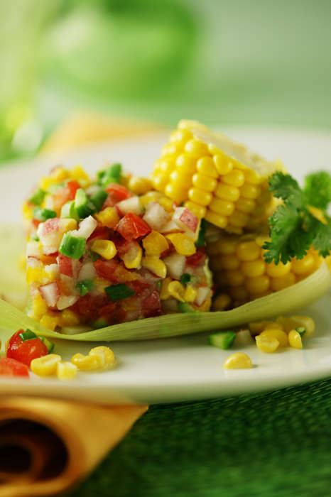 Ceviche with Tiger Milk and Sweet Corn