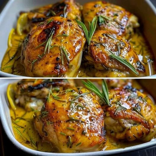 Pan-Seared Chicken Thighs with Roasted Garlic and Rosemary