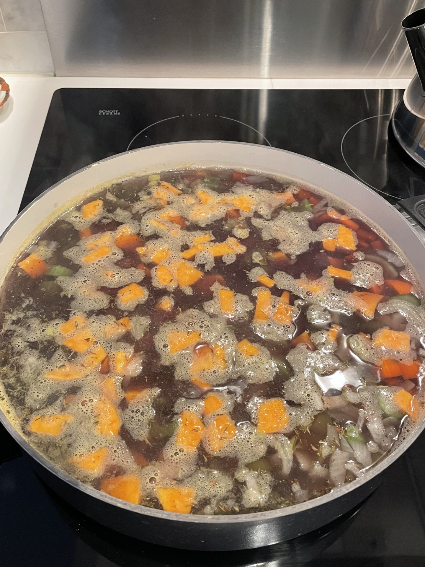 One-Pot Spiced Lentil Stew with Roasted Sweet Potatoes