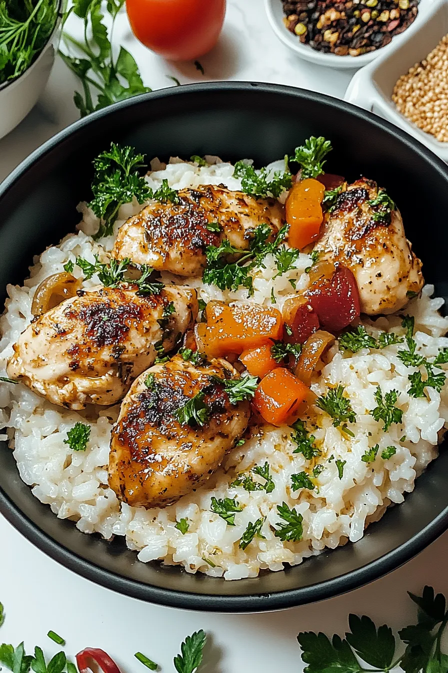 One-Pot Cajun Chicken and Rice Pilaf