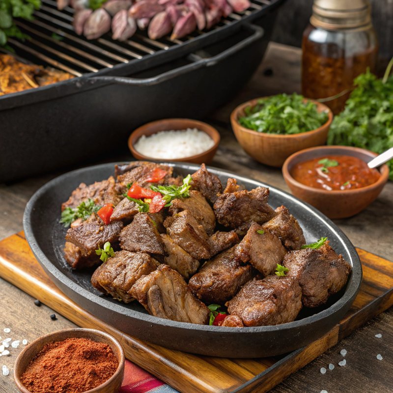 Grilled Nyama Choma with Spiced Pili Pili Sauce