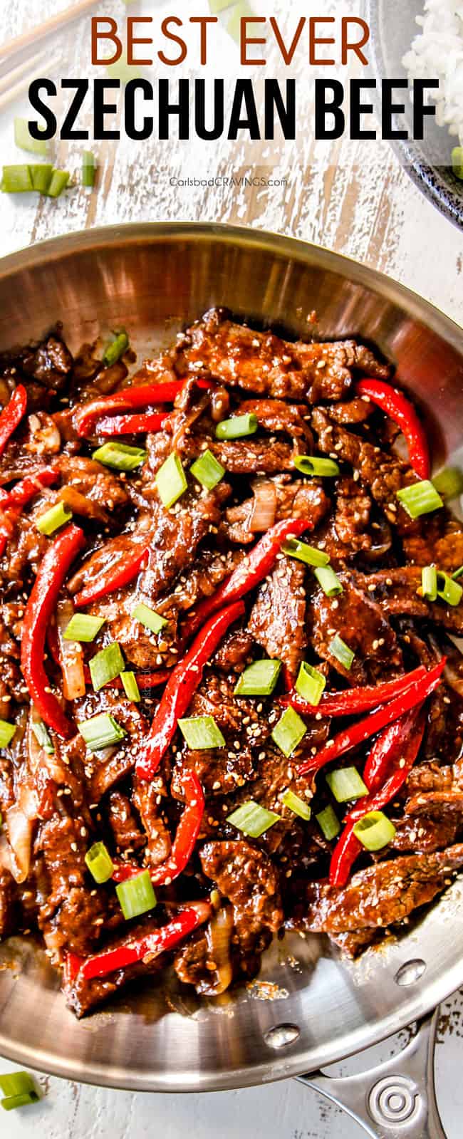 Wok-Seared Szechuan Beef with Chili Garlic Sauce