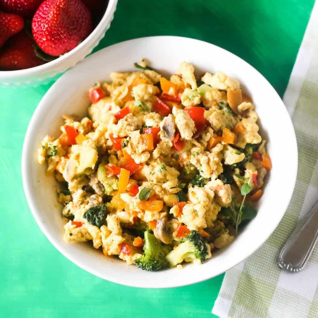 Egg and Veggie Scramble Bowl