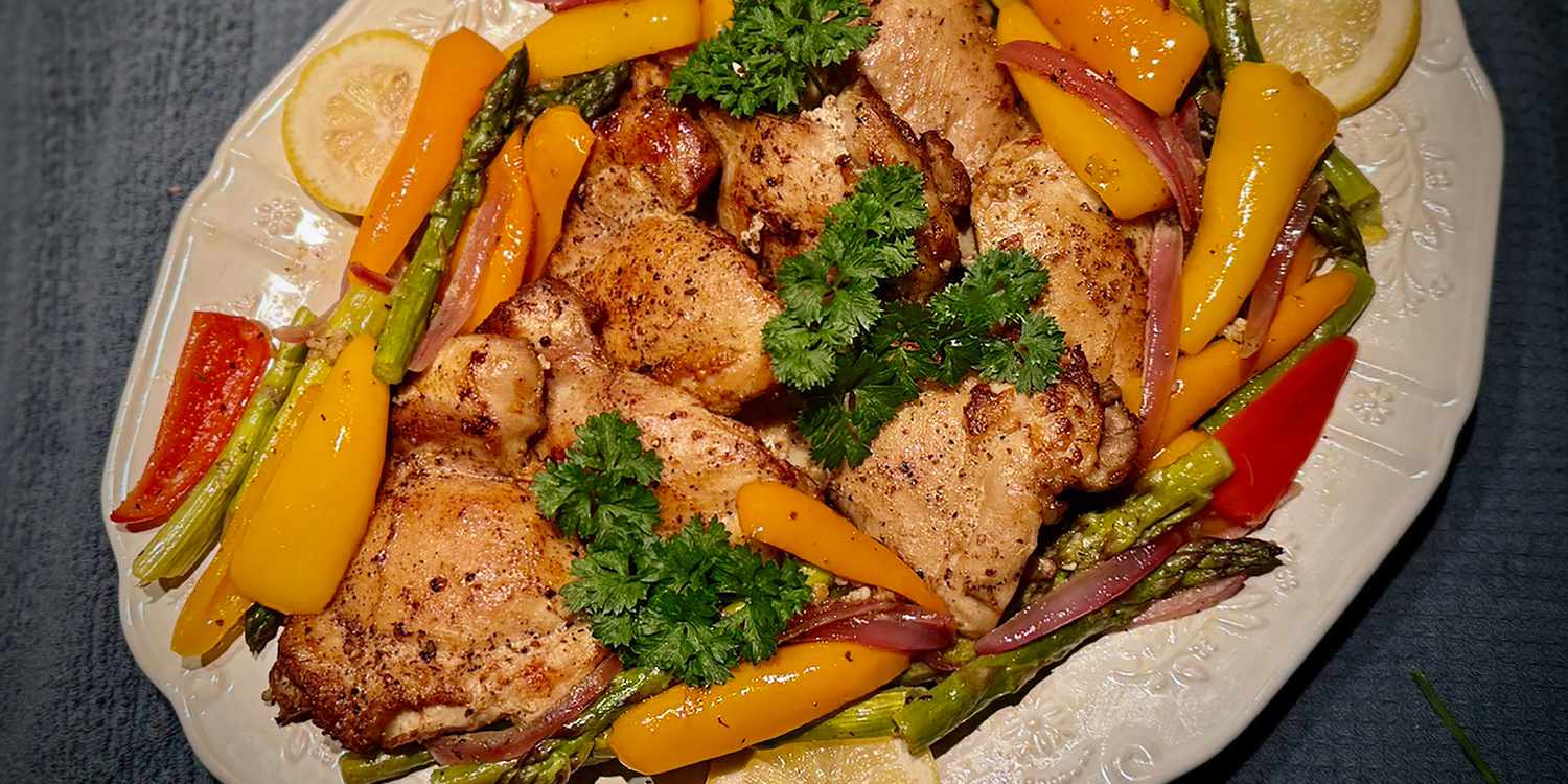 One-Pot Lemon Garlic Chicken with Vegetables