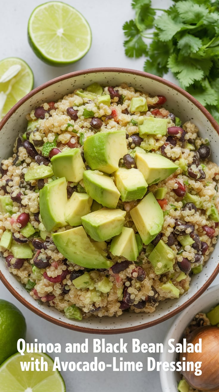 Gluten-Free Quinoa and Black Bean Salad with Citrus Dressing