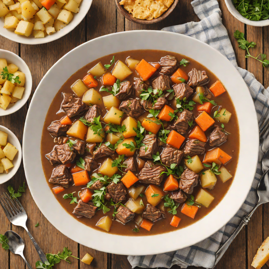Slow Cooker Highland Park Beef Stew with Root Vegetables