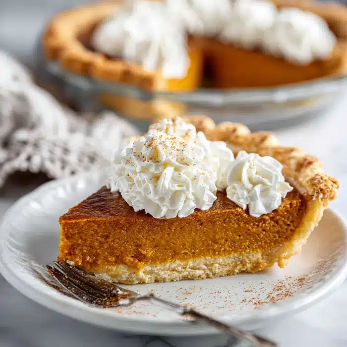 Classic Pumpkin Pie with Spiced Whipped Cream