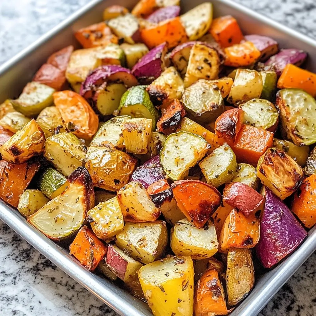 Monthly Roasted Vegetable Medley with Herb-Infused Olive Oil