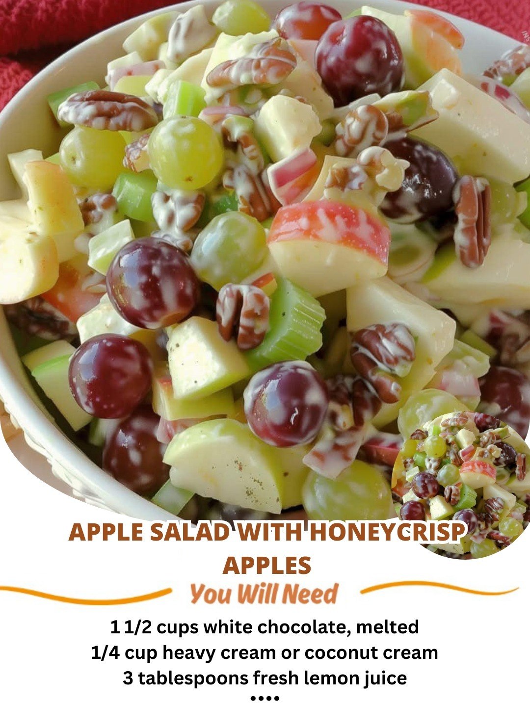 Roasted Honeycrisp Apple Salad with Toasted Walnuts