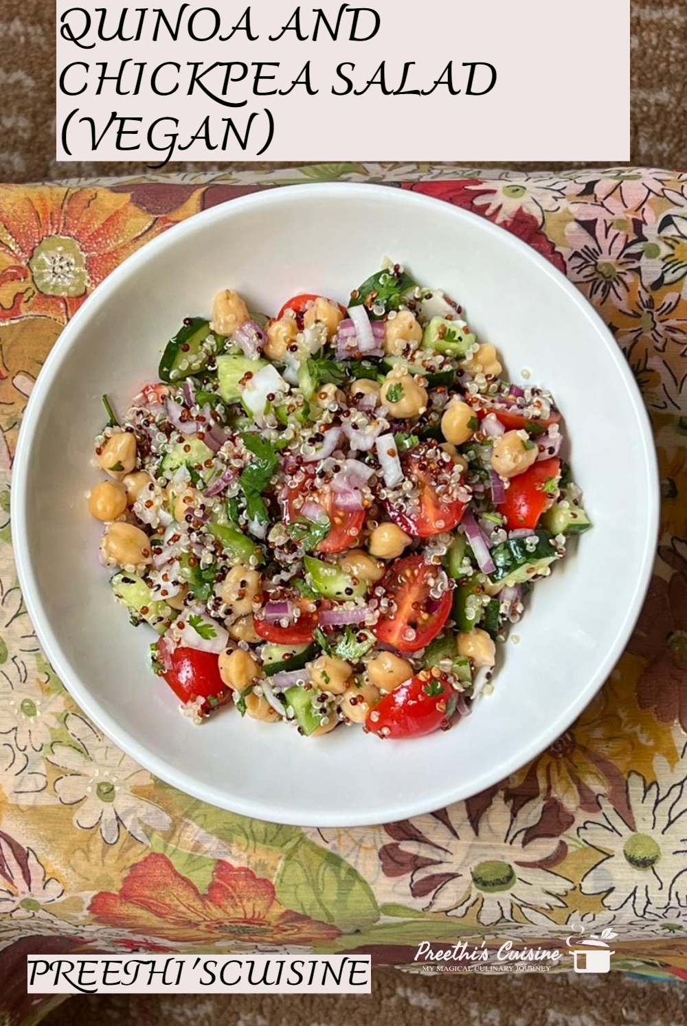 Monthly Batch-Style Vegan Chickpea and Quinoa Salad