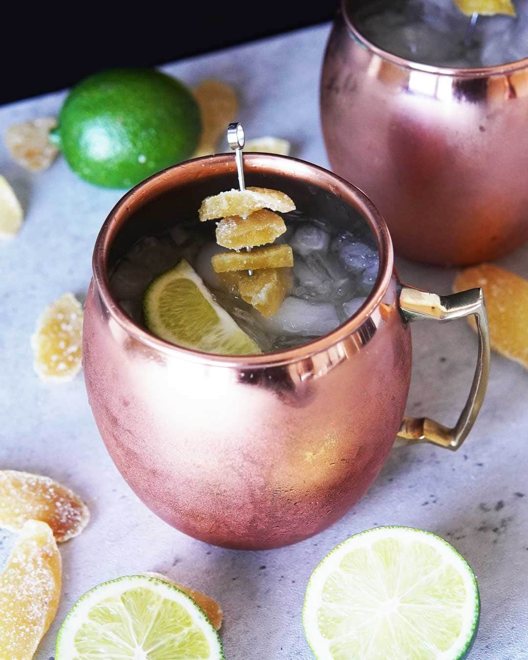 Ginger-Syrup Moscow Mule with Lime