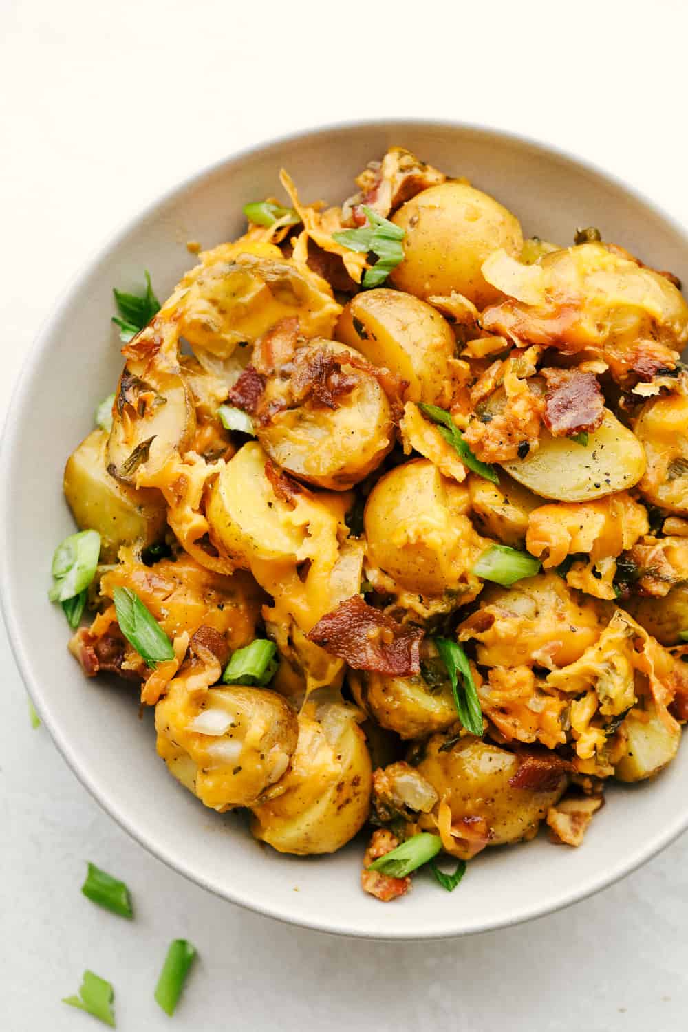 Pan-Fried Potatoes with Spicy Tomato and Garlic Sauce