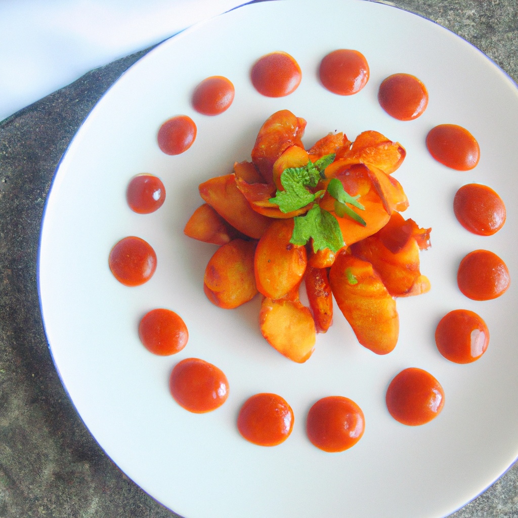 Microwaved and Oven-Finished Potatoes with Quick Tomato Bravas Sauce