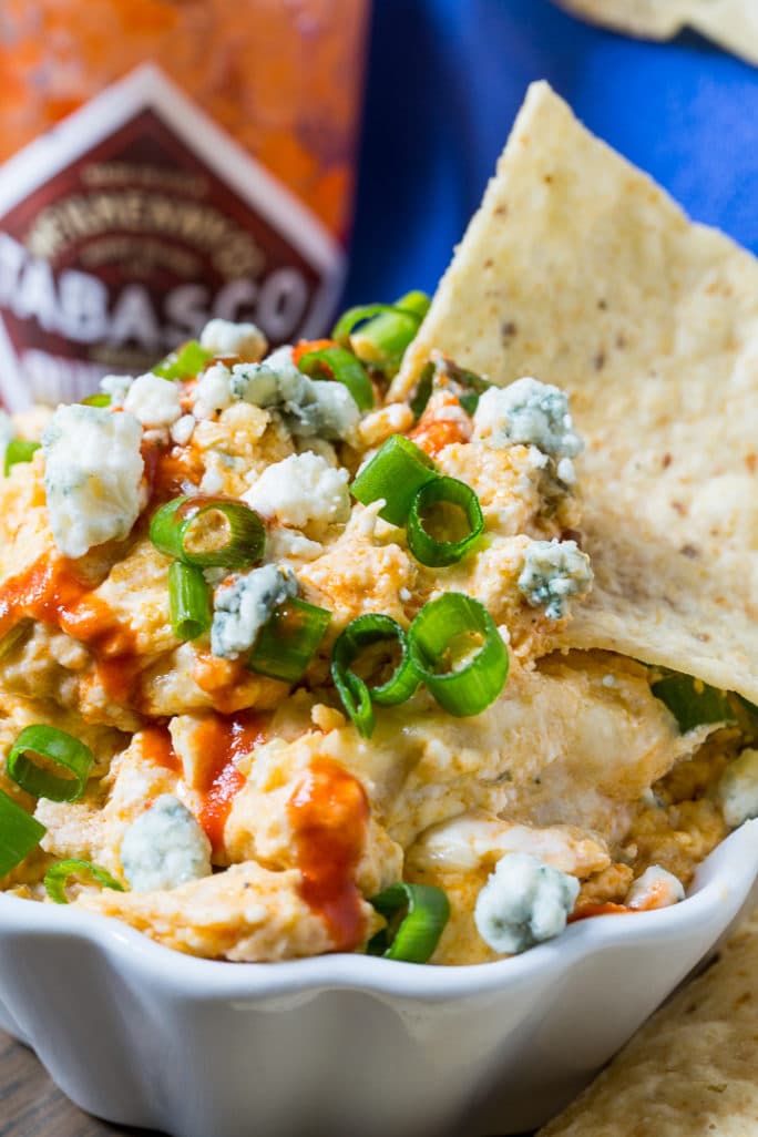 Slow Cooker Spicy Buffalo Chicken Dip