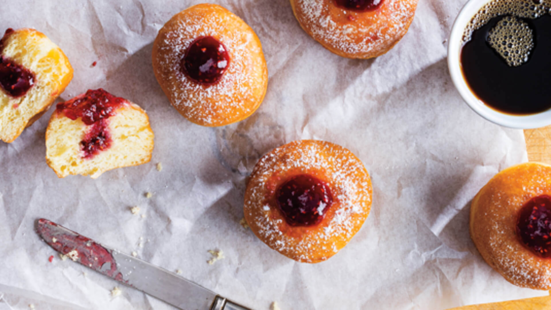 Honey-Glazed Sufganiyot with Raspberry Jam Filling