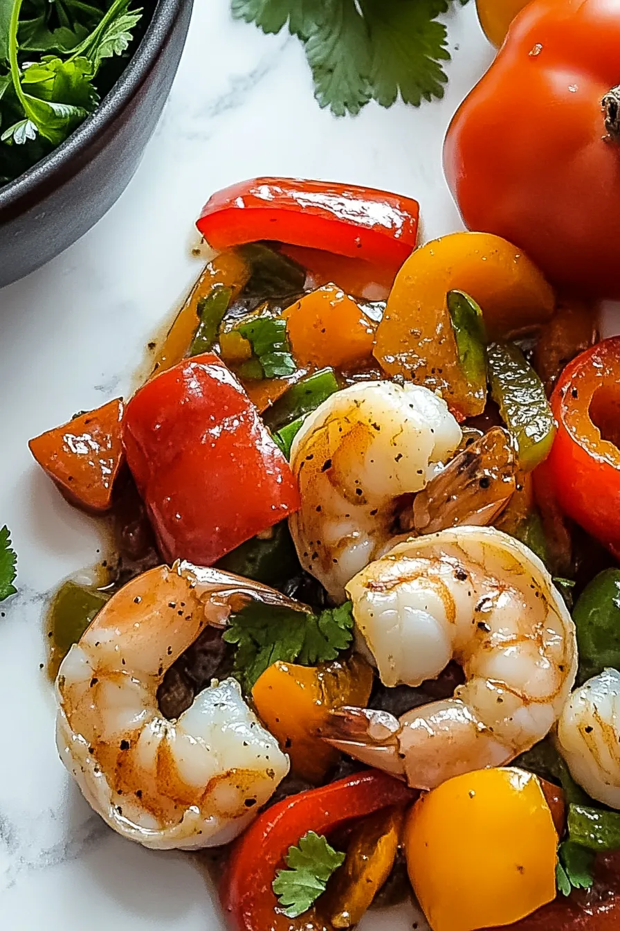 Scotch Bonnet Pepper Shrimp Stir-Fry