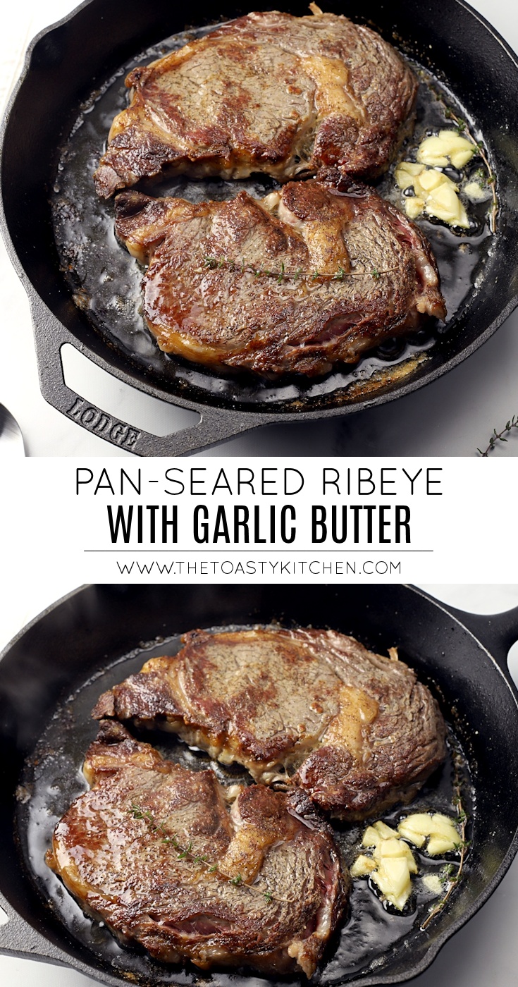 Pan-Seared Ribeye with Garlic Butter and Thyme