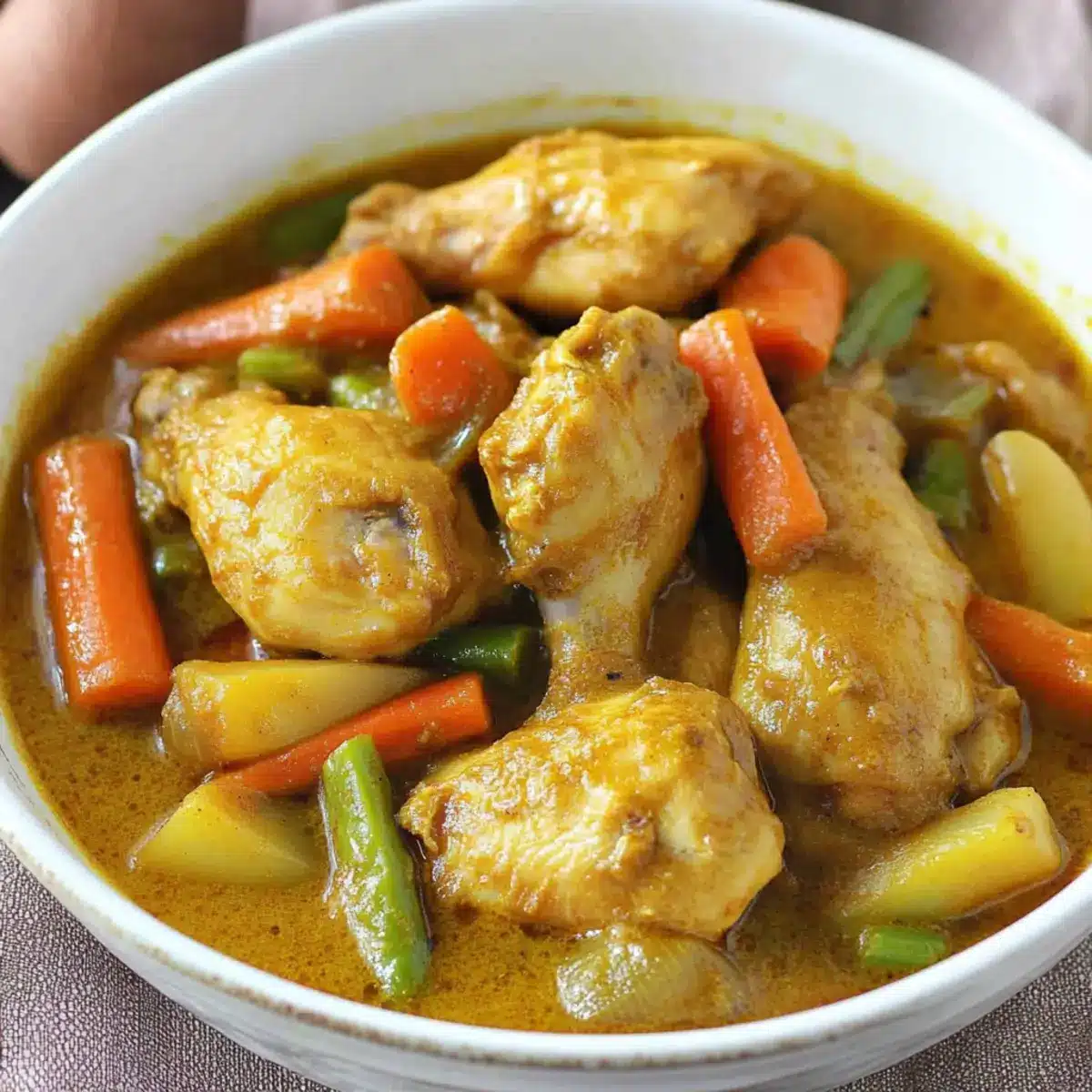 One-Pot Filipino Chicken Curry with Bell Peppers and Coconut Milk