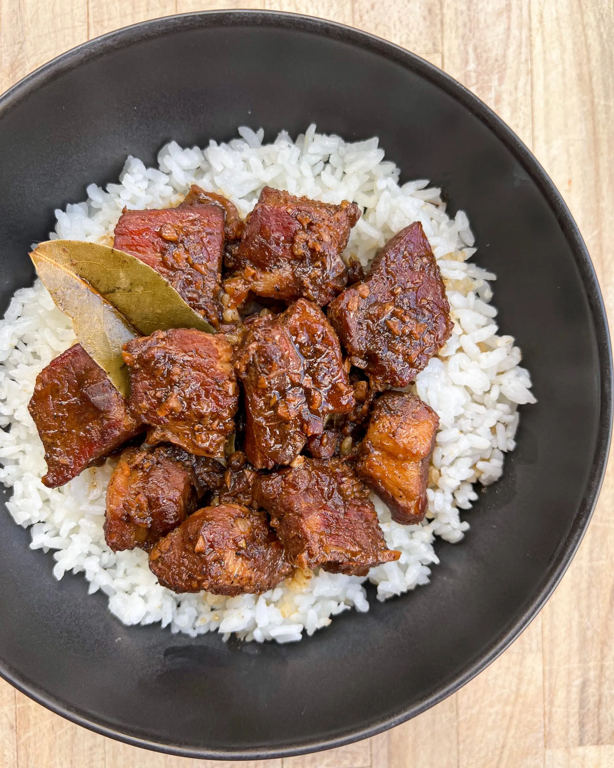 Filipino Braised Pork Adobo with Soy and Vinegar