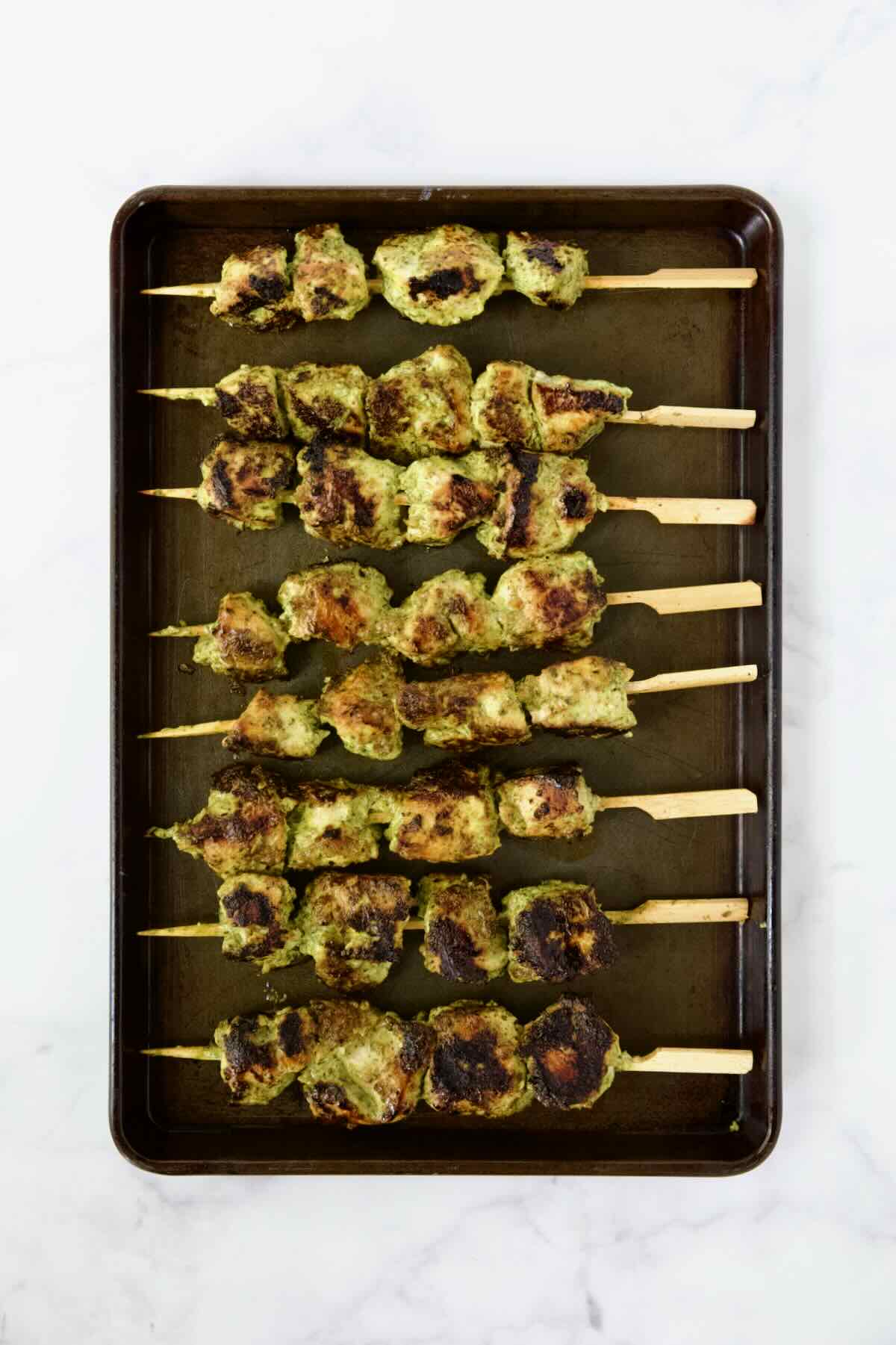 Grilled Chipotle-Lime Chicken Skewers with Cilantro Yogurt Sauce