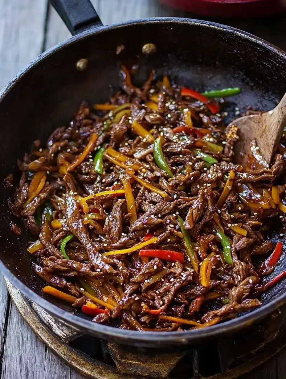 Stir-Fried Korean Beef with Spicy Sesame Sauce