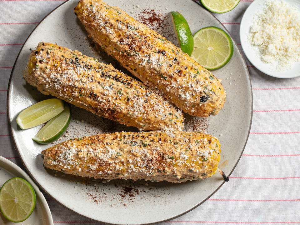 Grilled Street-Style Mexican Elote with Chili-Lime Butter