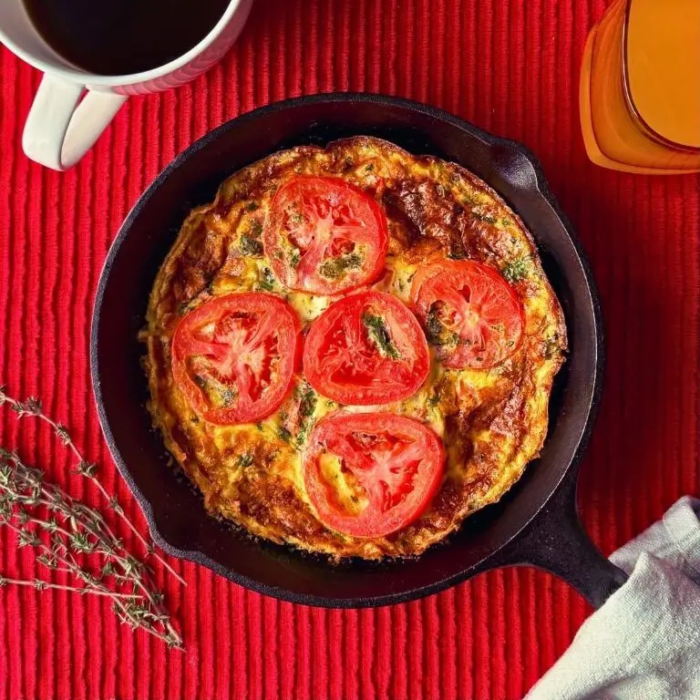Rustic Italian Herb and Tomato Frittata