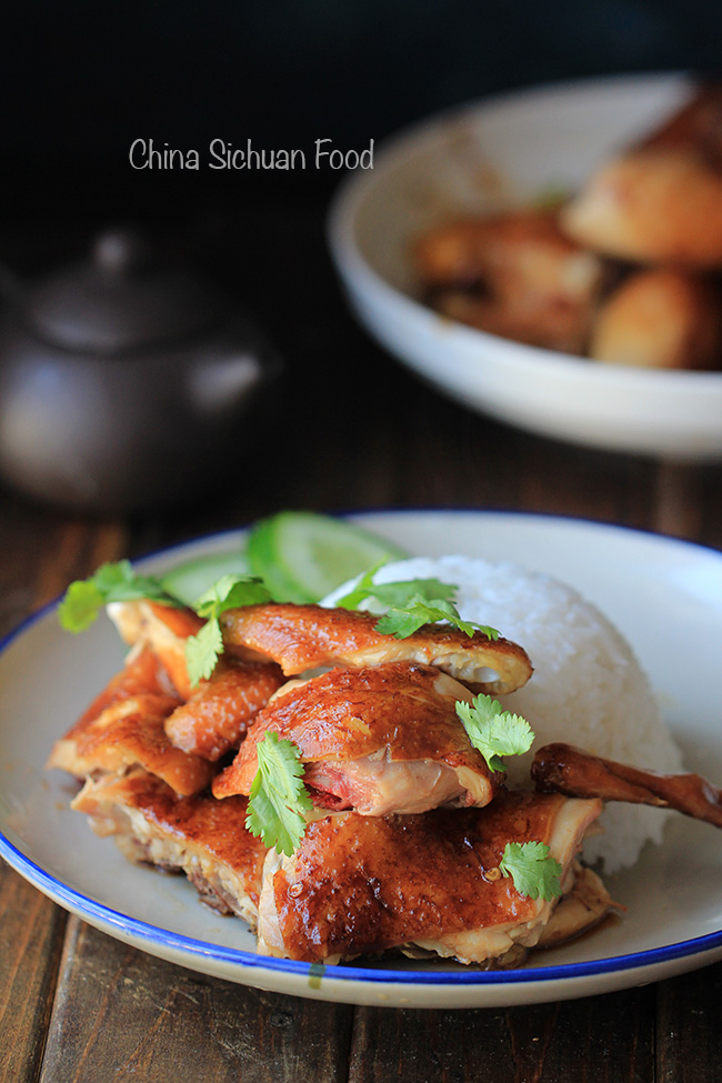 Cantonese-Style Soy Sauce Chicken with Ginger and Scallions