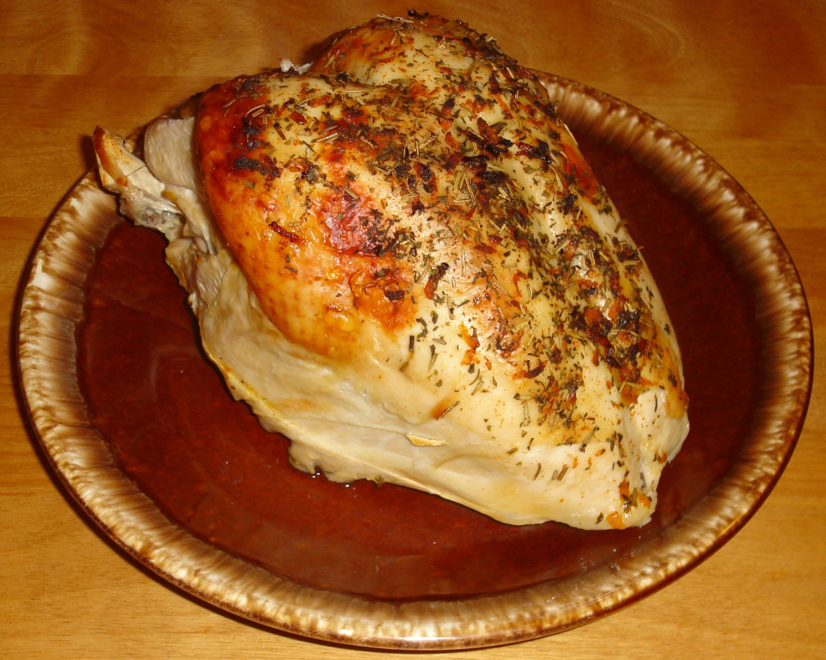 Slow-Roasted Turkey Breast with Sage and Citrus Butter