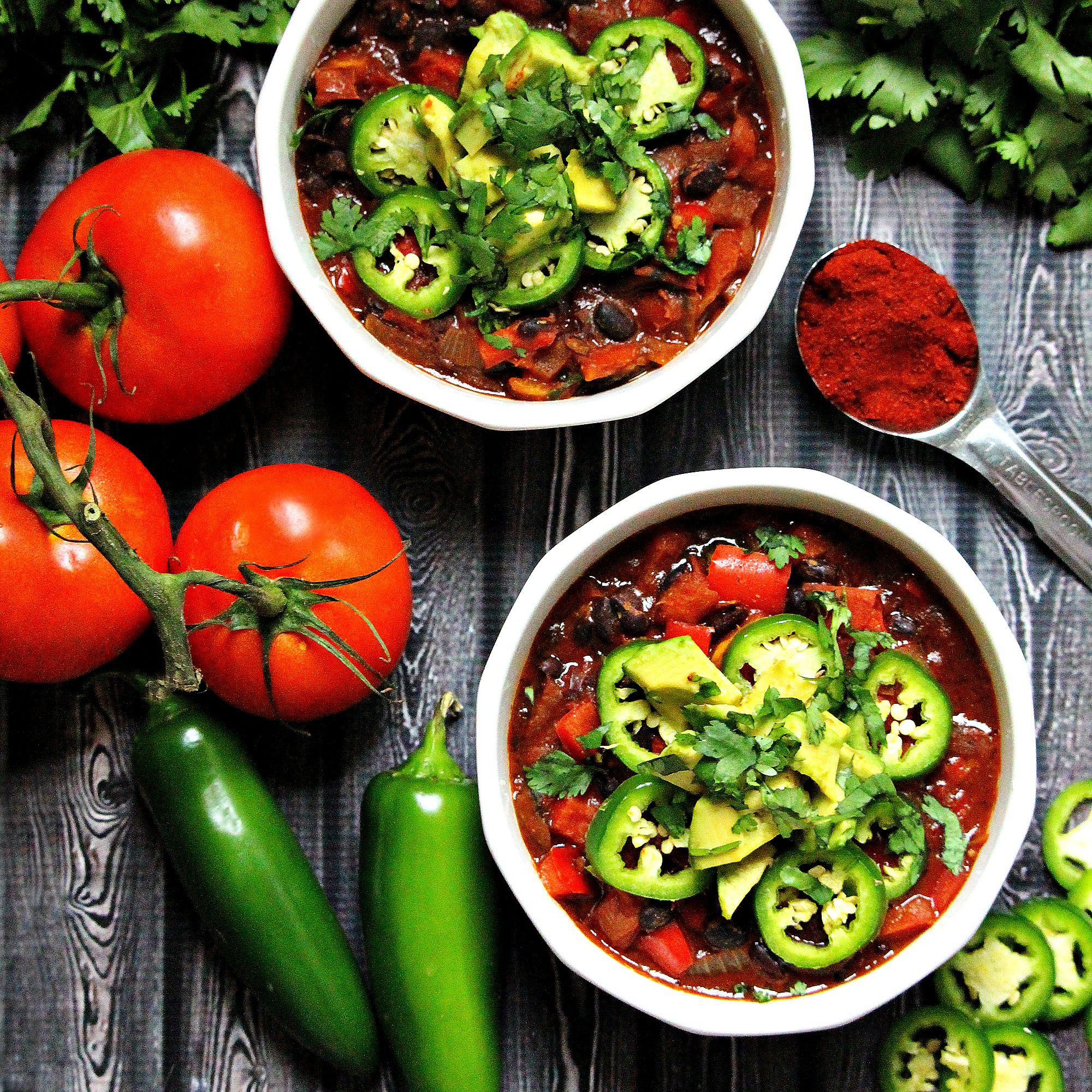 Instant Bean and Veggie Chili with Smoky Paprika