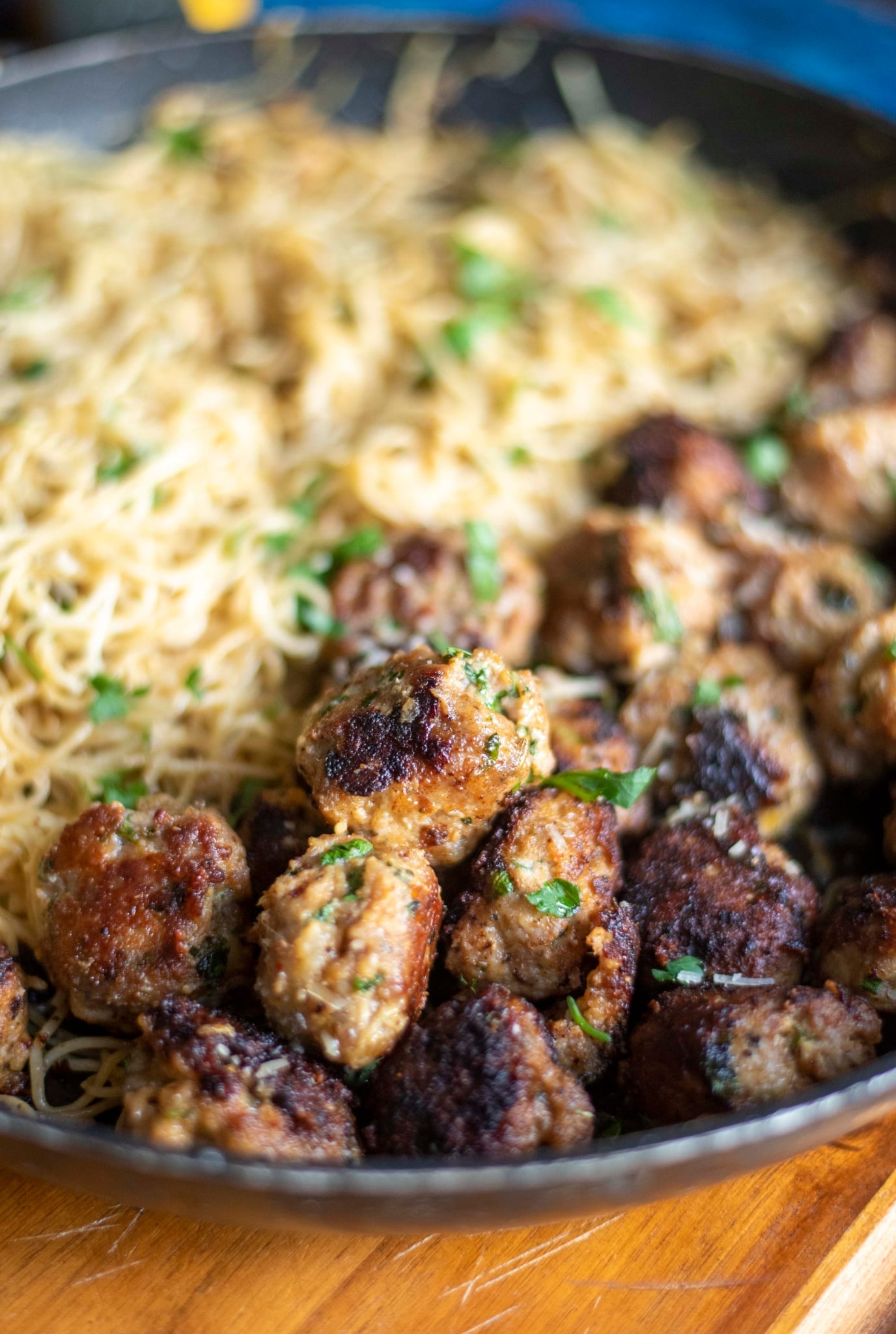 Pan-Seared Italian Sausage with Herb Butter