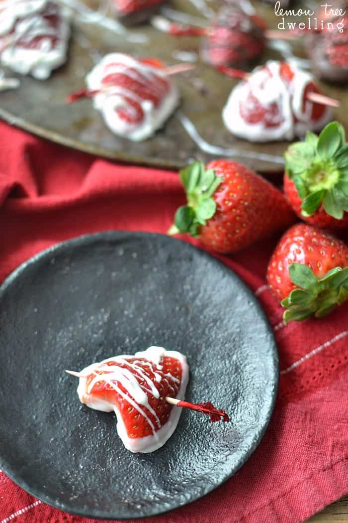Chocolate-Dipped Strawberry Truffle Hearts