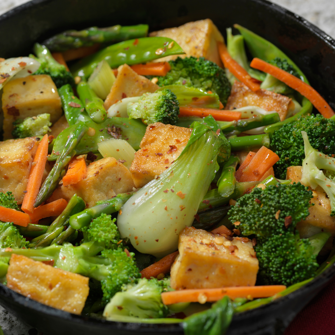Tofu Stir-Fry with Broccoli and Cashew Nuts