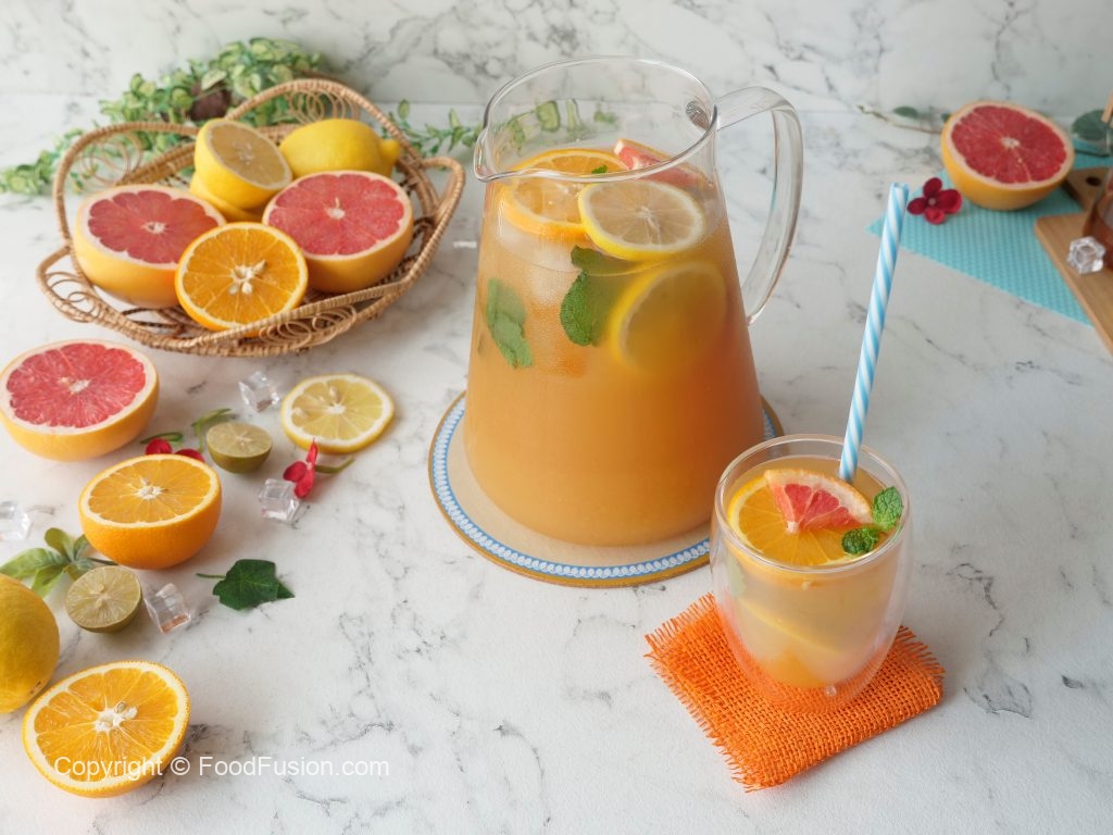 Herbed Citrus Green Tea Infusion