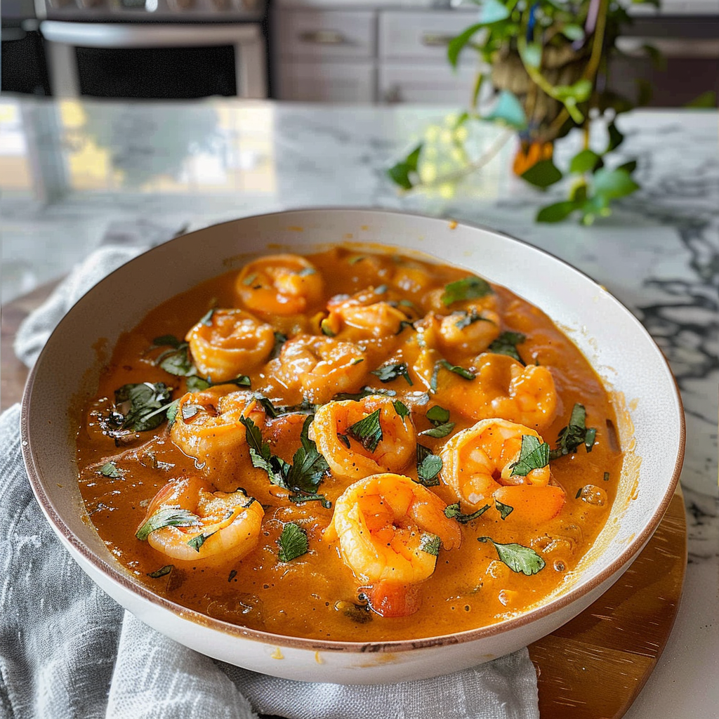 Caribbean-Style Coconut Shrimp Curry