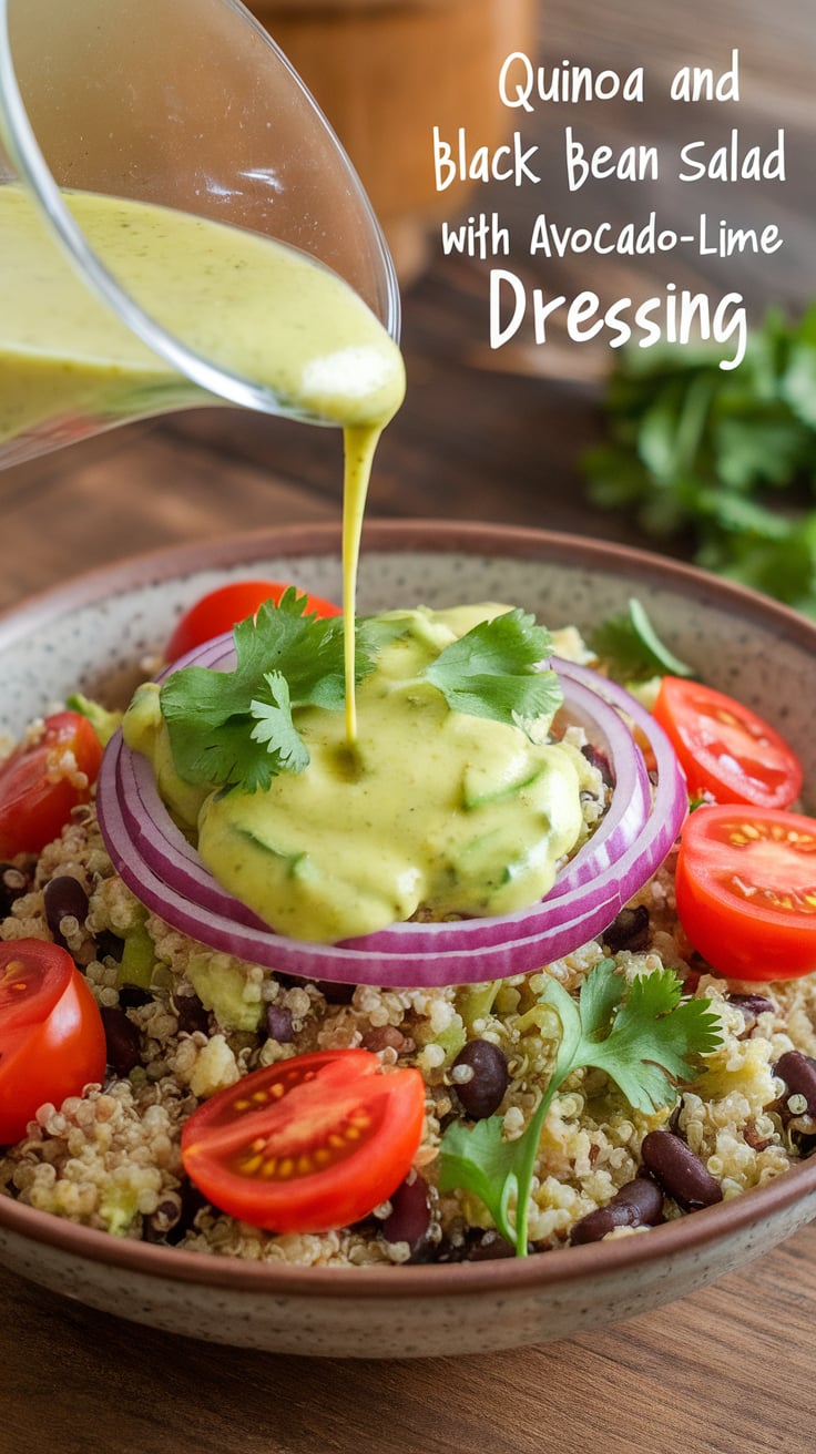 Latin-Style Black Bean and Quinoa Salad with Citrus Vinaigrette