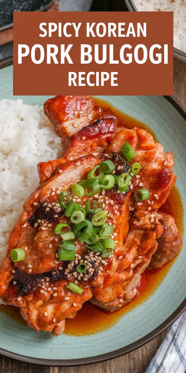 Pan-Seared Korean Spicy Pork Bulgogi