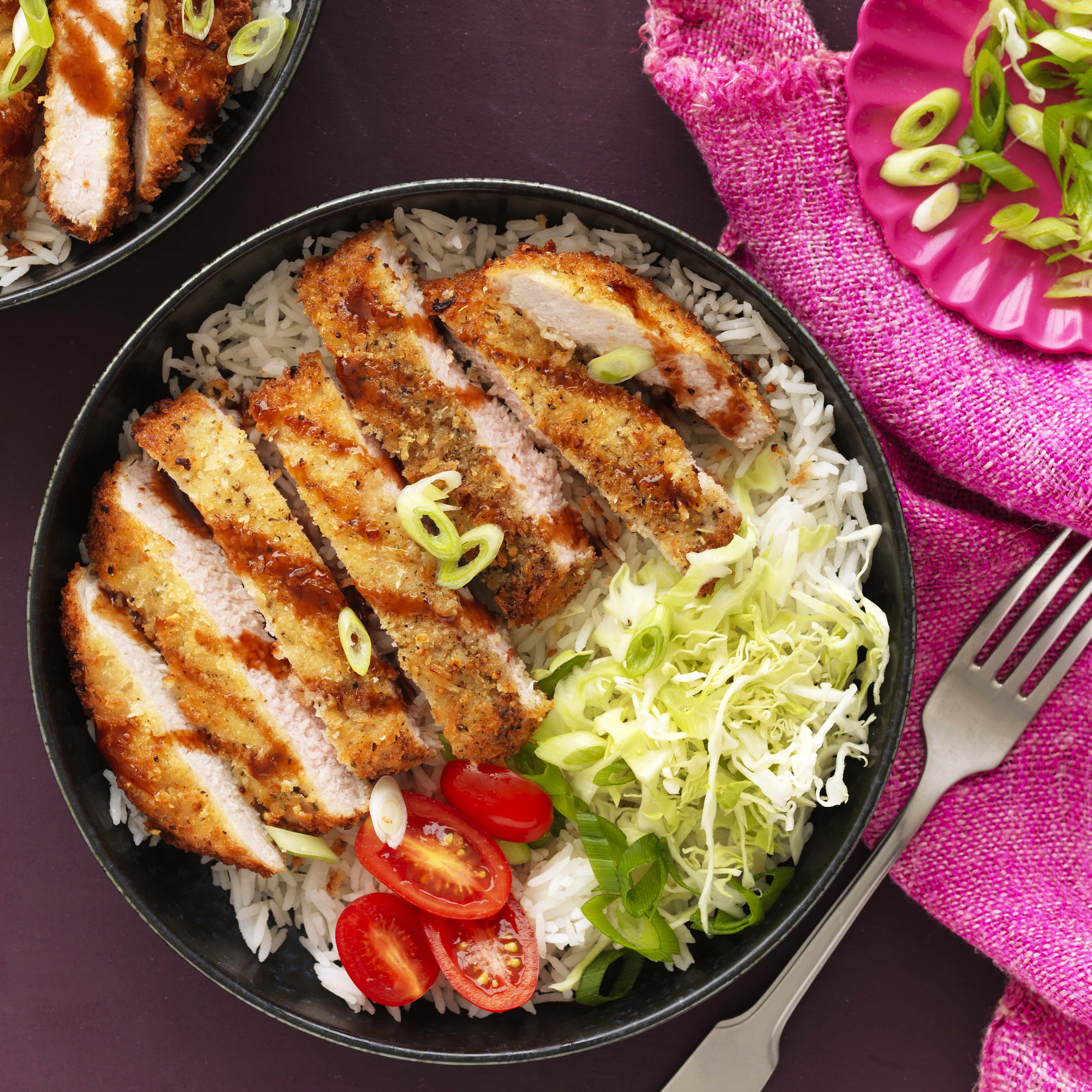 Japanese Tonkatsu Pork with Soy-Ginger Glaze
