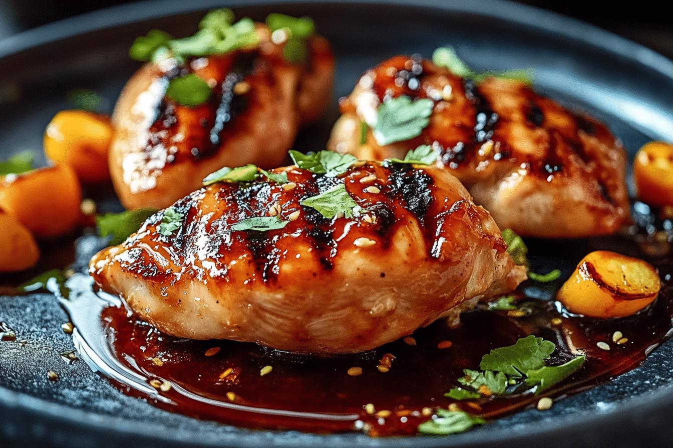 Sweet Chili Glazed Sheet Pan Chicken with Snap Peas