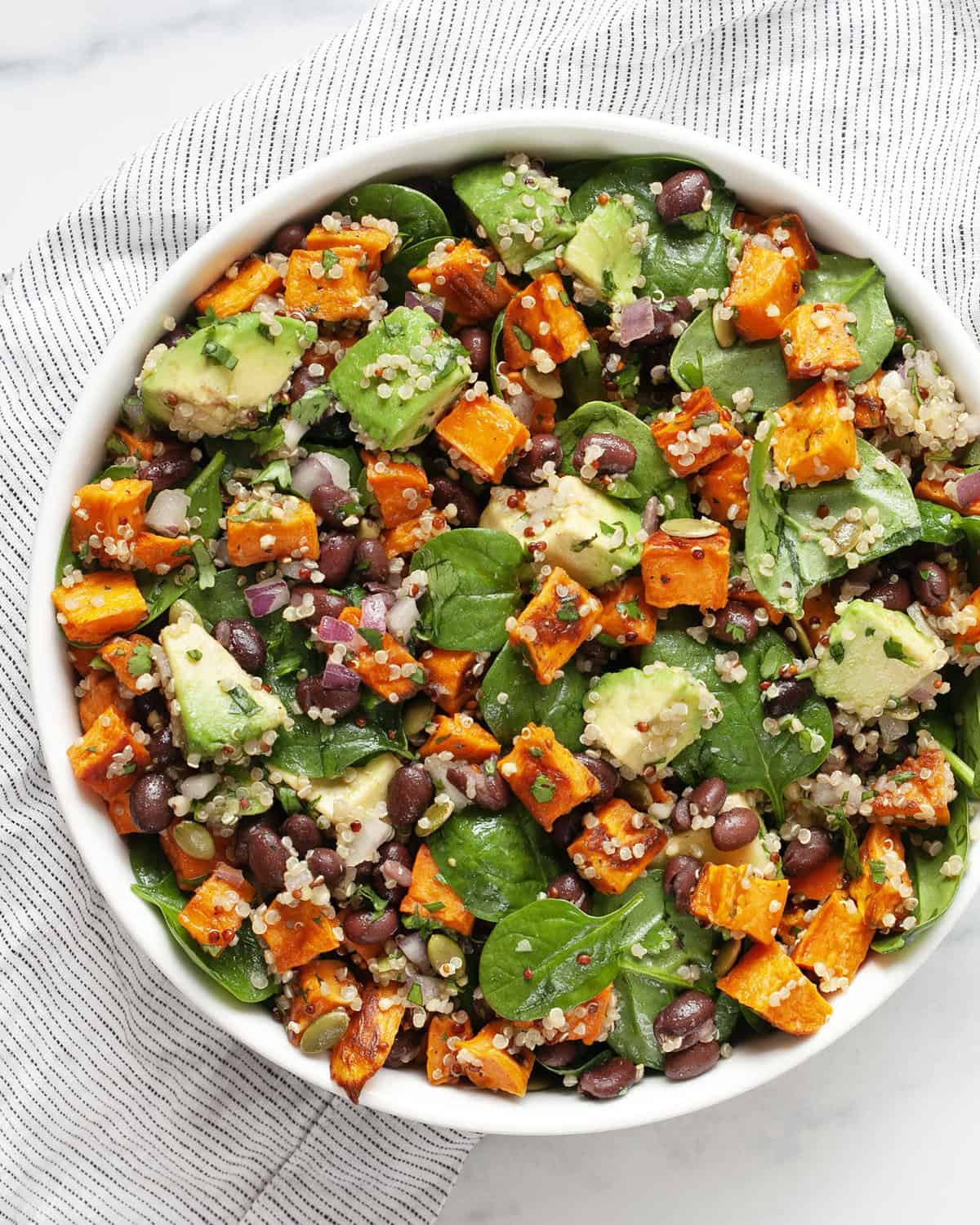 Maple-Roasted Sweet Potato and Black Bean Salad