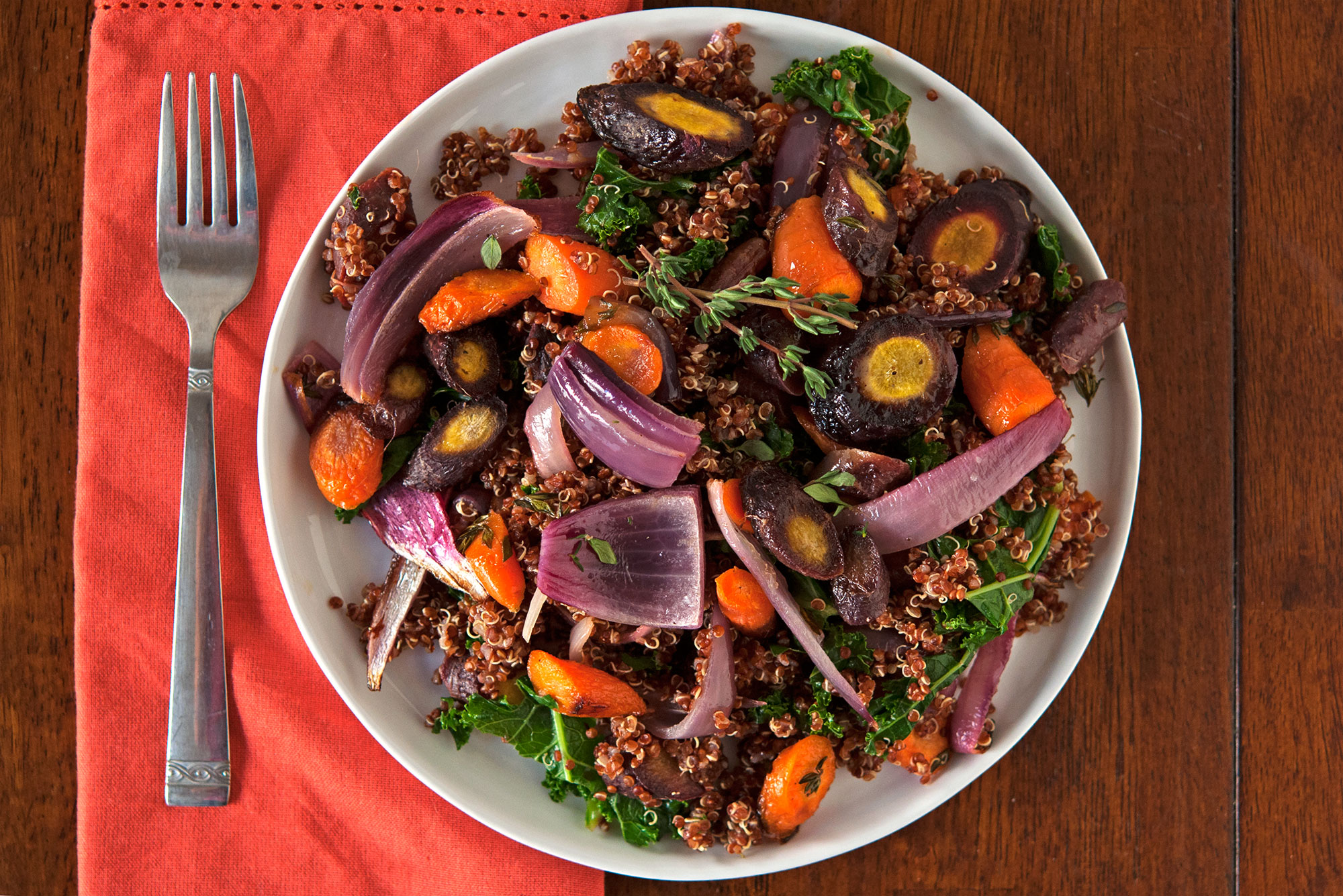 Honey-Roasted Carrot and Za'atar Quinoa Salad