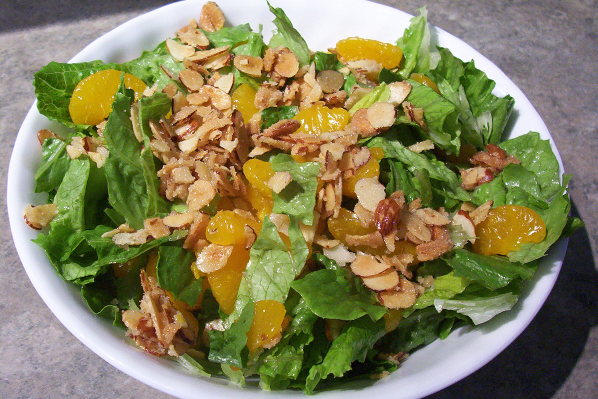 Apricot Almond Salad with Citrus Vinaigrette