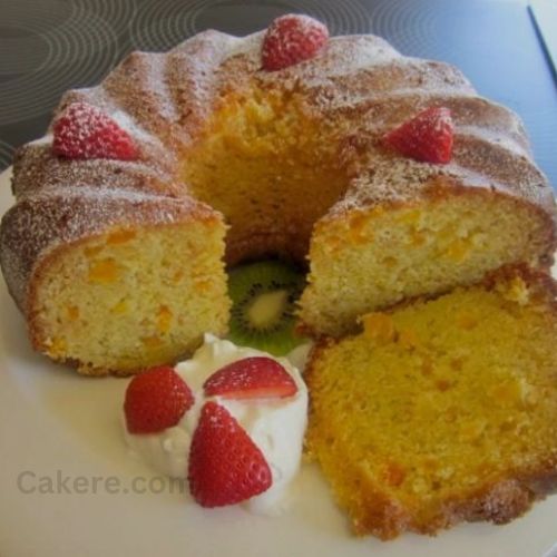 Glazed Apricot and Ginger Tea Cake