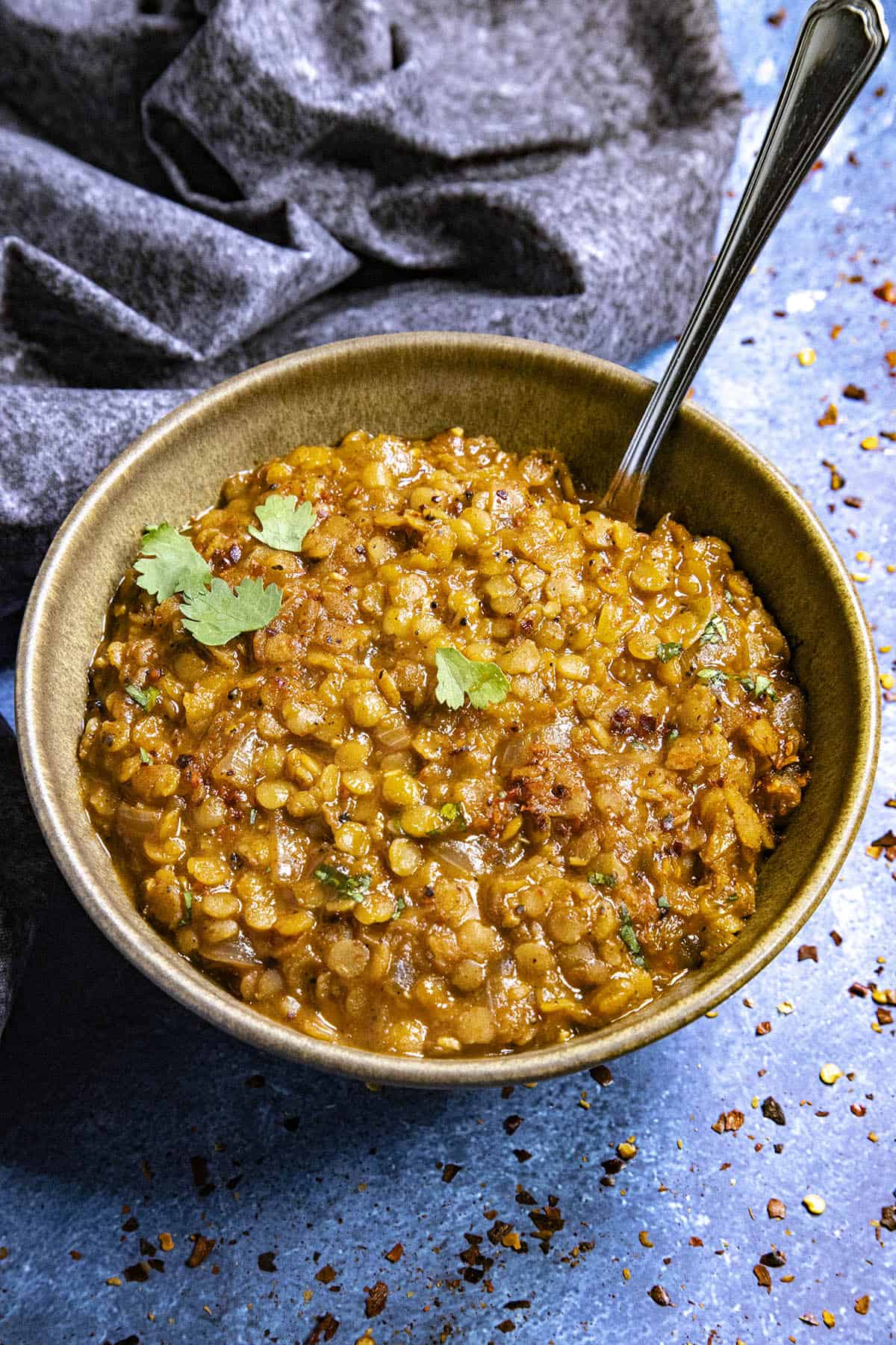 Ethiopian-Inspired Spiced Lentil and Vegetable Rice Bowl