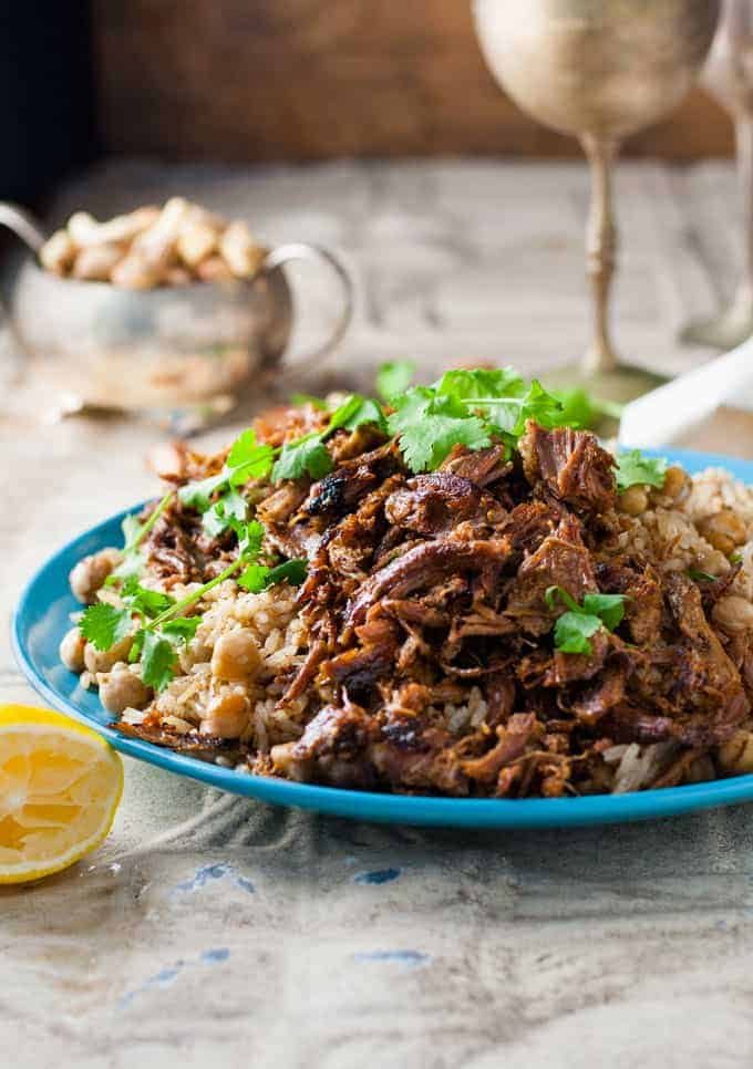 Stir-Fried Middle Eastern Spiced Lamb with Chickpeas