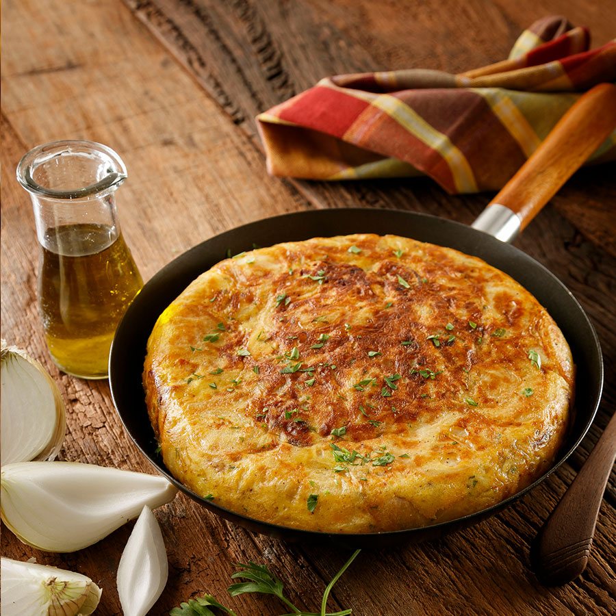 Tomato and Manchego Tortilla with Fresh Parsley