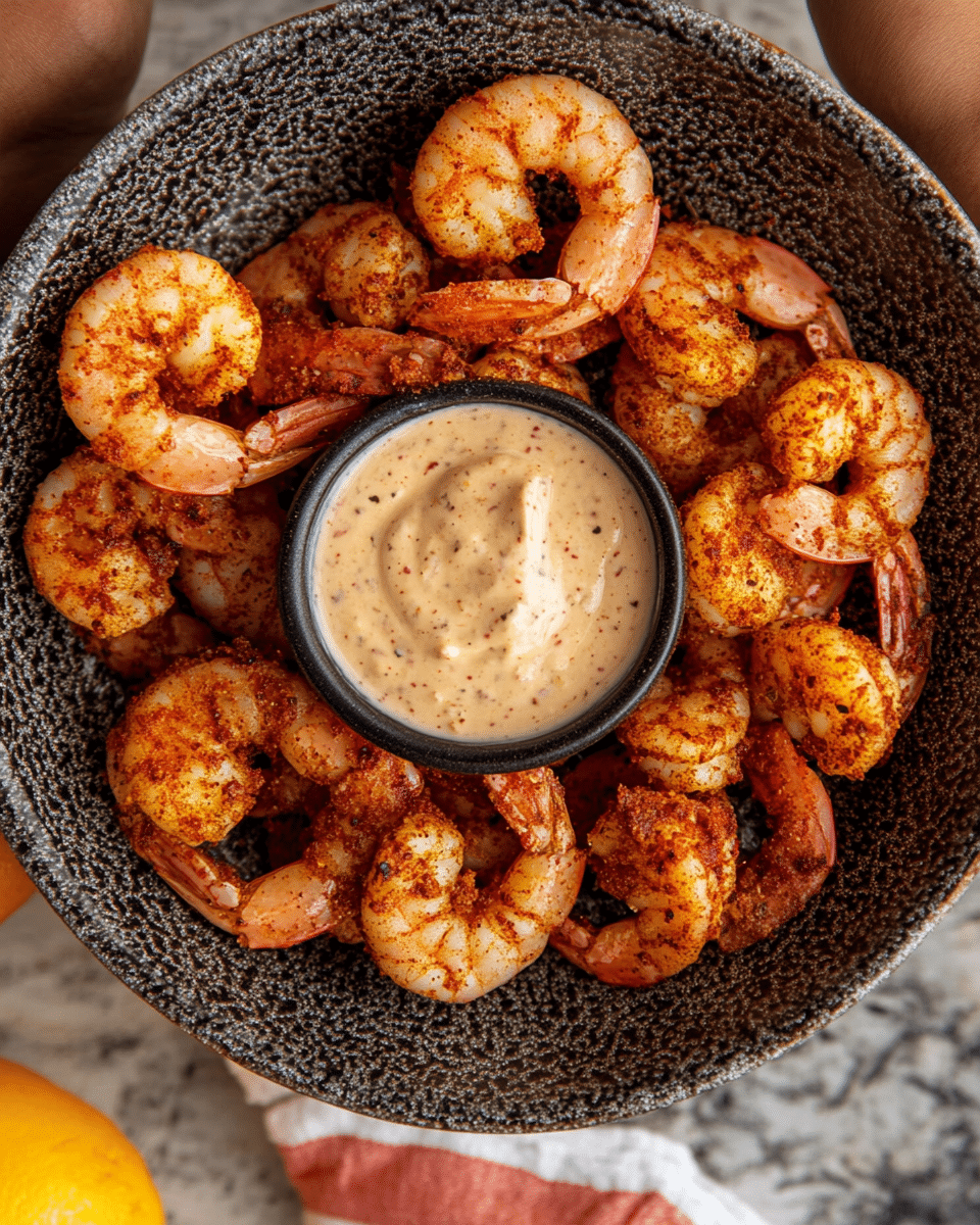 Deep-Fried Cajun-Spiced Shrimp with Remoulade Sauce