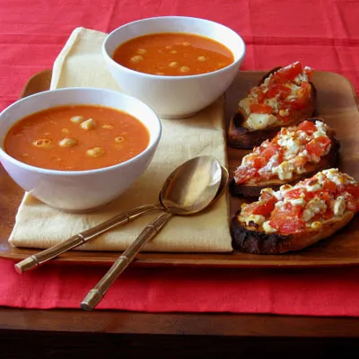 Greek Chickpea and Tomato Stew with Feta and Herbs