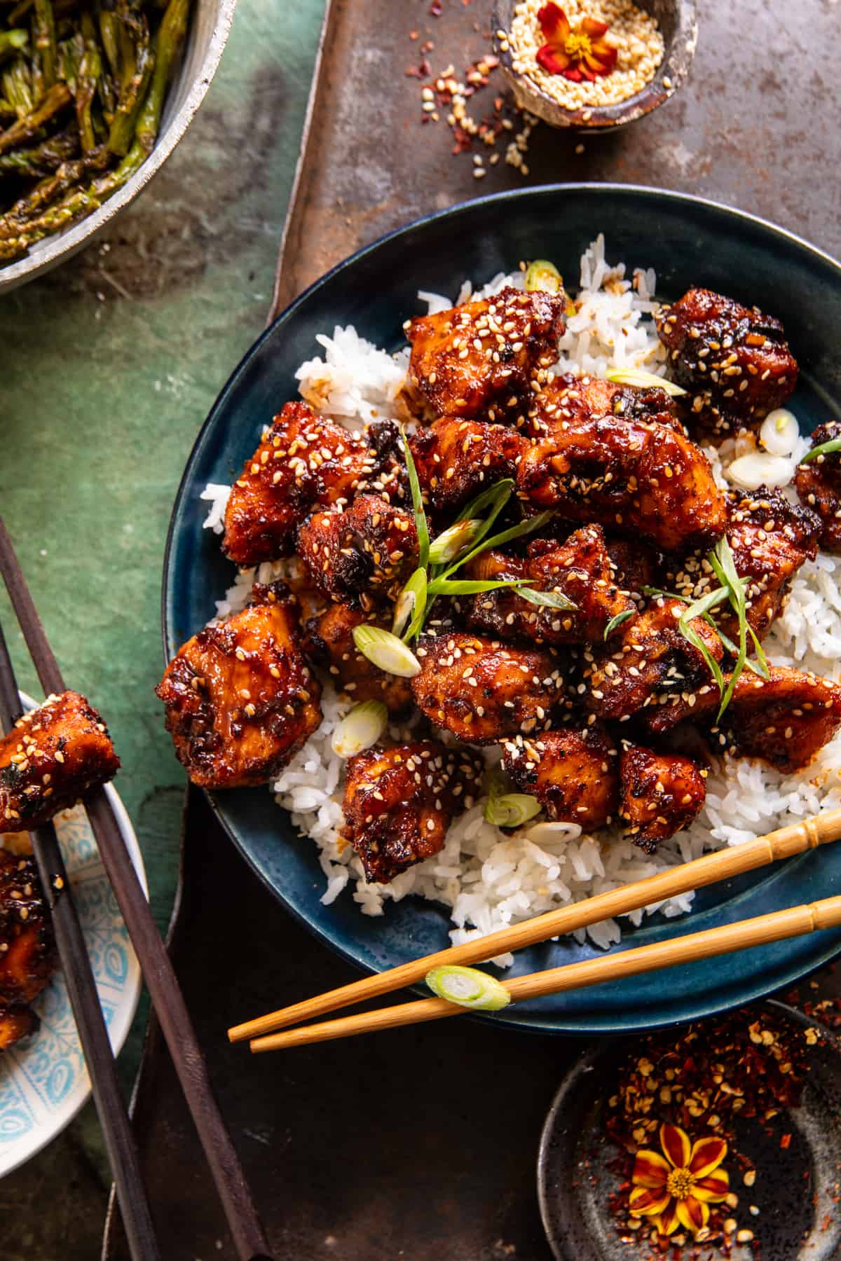 Pan-Seared Chicken with Black Garlic and Honey Glaze